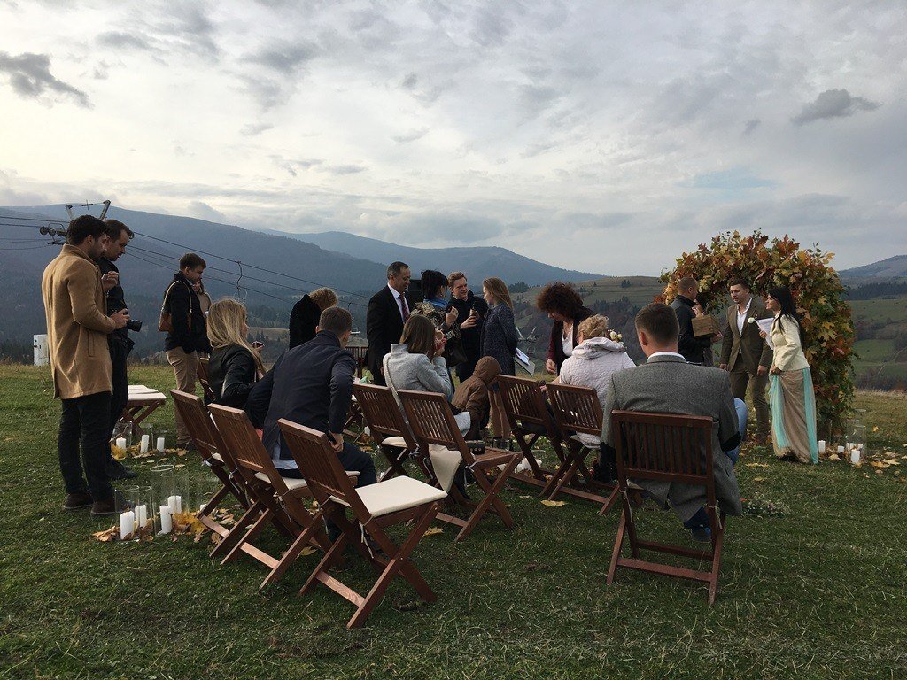 фото свадьба в Карпатах