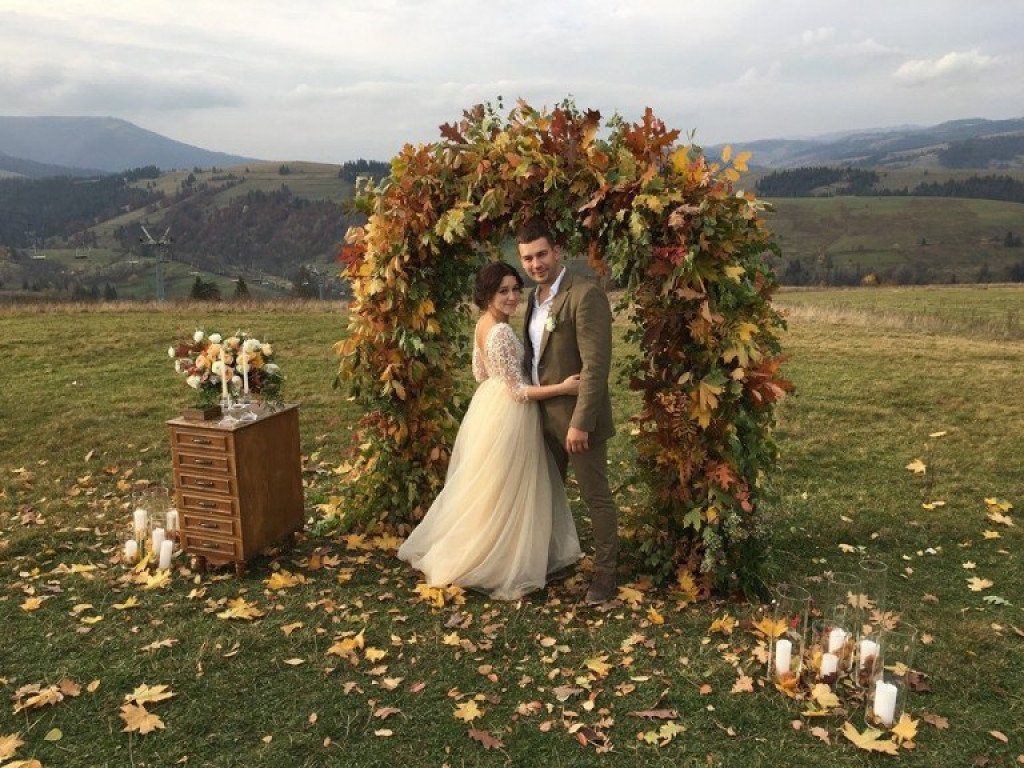 свадьба на природе