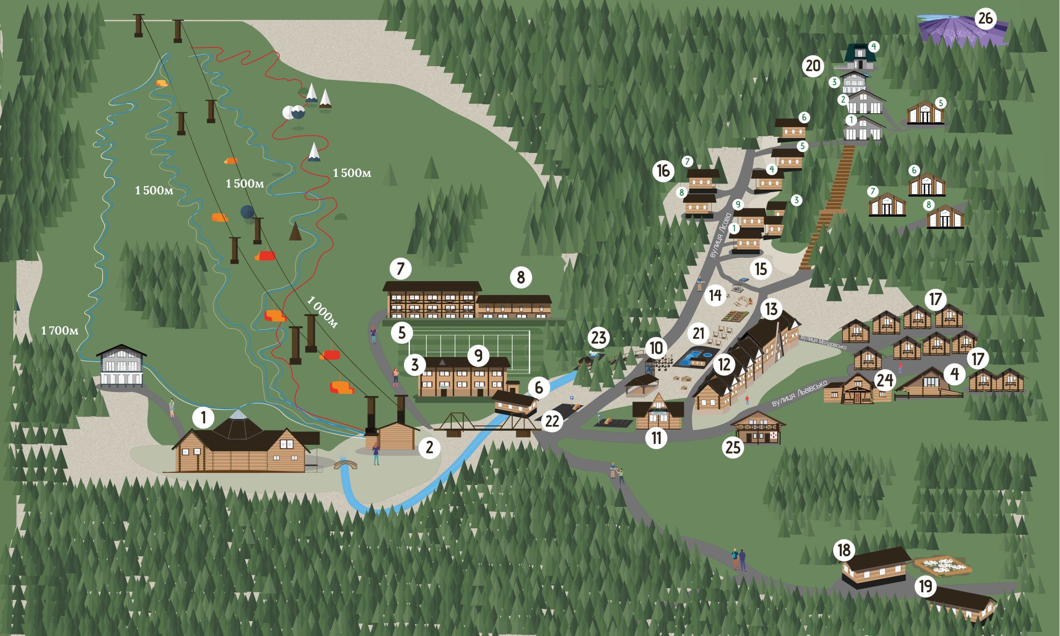 Мапа курорту