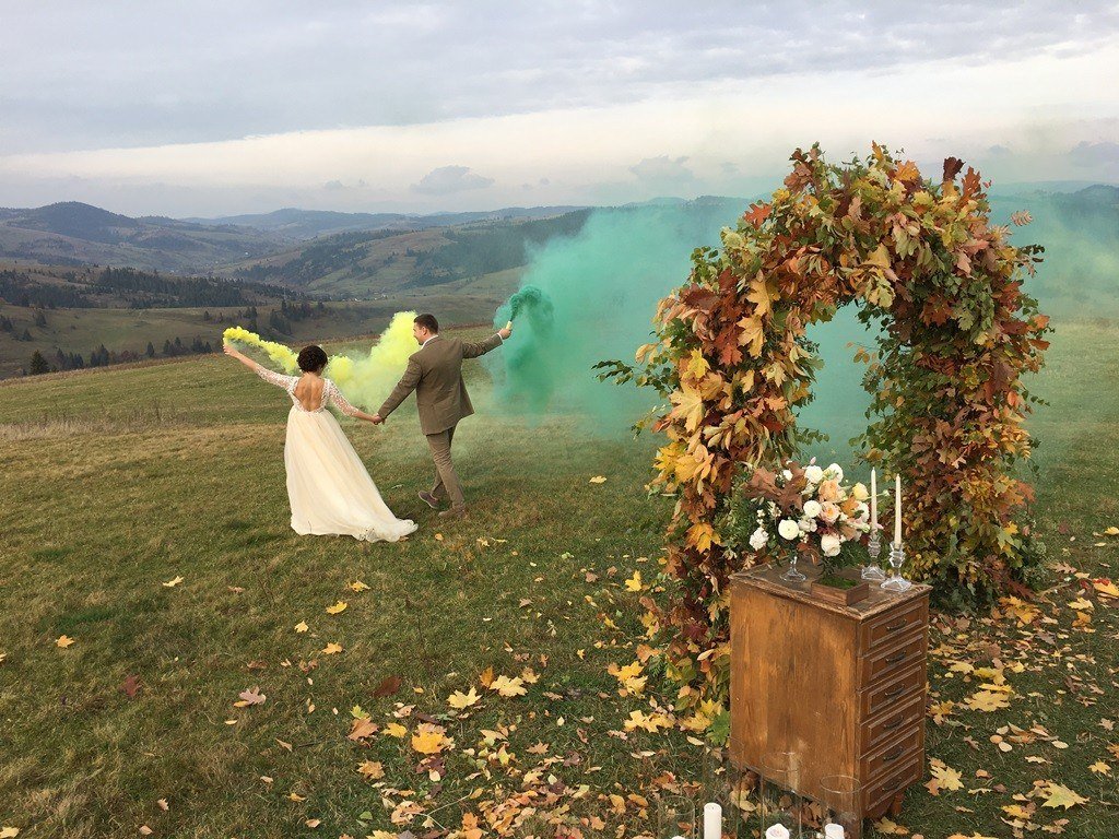 Стилистика свадьбы по цвету